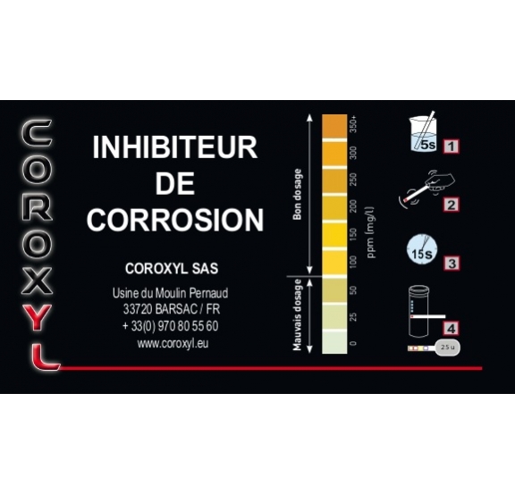 Test de concentration COROXYL C1 boîte de 50 bandelettes