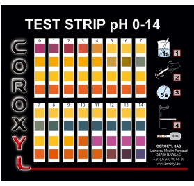 Bandelettes pH - (pH 0-14) Lot de 100 tests